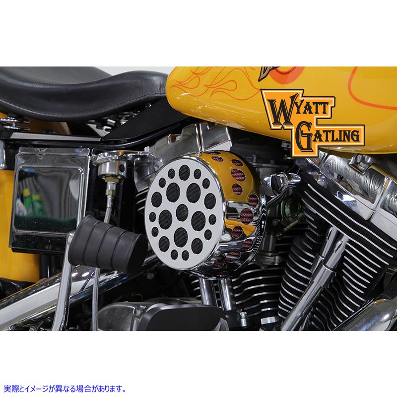 34-1618 クローム ワイアット ガトリング エア クリーナー アセンブリ Chrome Wyatt Gatling Air Cleaner Assembly 取寄せ Vツイ