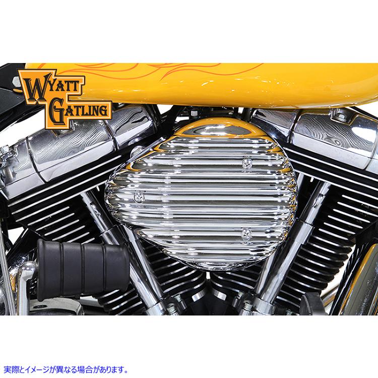 34-1621 クロムワイアットガトリングエアクリーナーアセンブリ Chrome Wyatt Gatling Air Cleaner Assembly 取寄せ Vツイン (検索用／ V-Twin