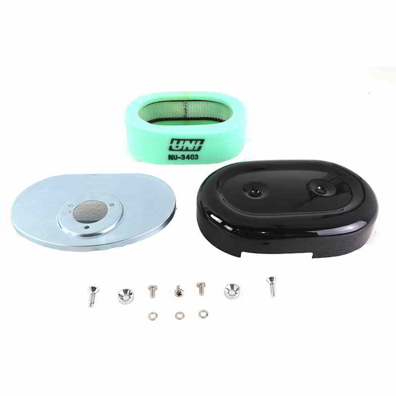 34-1661 オーバルエアクリーナーAssy ブラック 取寄せ Vツイン Oval Air Cleaner Assembly Black (検索用／
