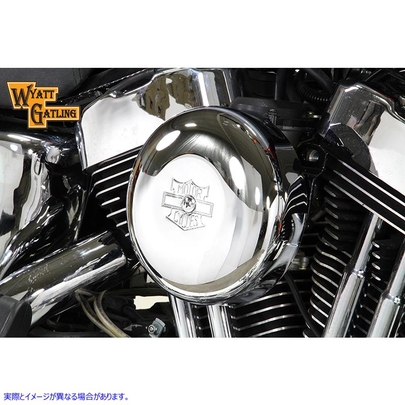 34-1685 クローム ワイアット ガトリング エア クリーナー アセンブリ 取寄せ Vツイン Chrome Wyatt Gatling Air Cleaner Assemb