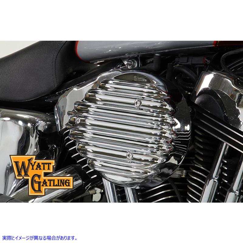 34-1701 クロムワイアットガトリングエアクリーナーアセンブリ Chrome Wyatt Gatling Air Cleaner Assembly 取寄せ Vツイン (検索用／ V-Twin