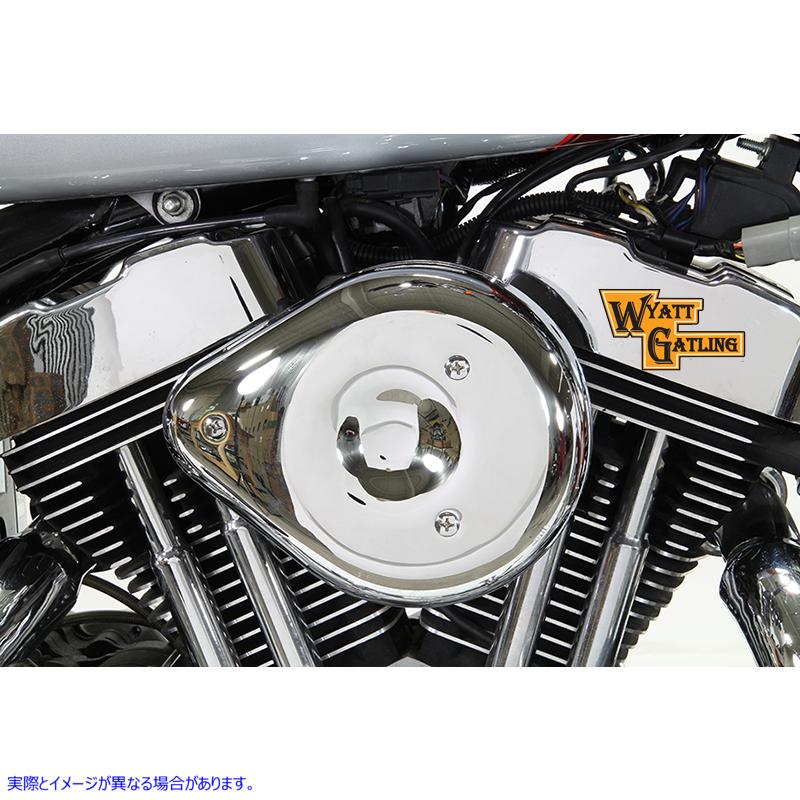 34-1703 Chrome Wyatt Gatling Air Cleaner Assembly 取寄せ Vツイン (検索用／