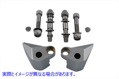 34-9158 クロームミラーマウントブロック Chrome Mirror Mount Block 取寄せ Vツイン (検索用／