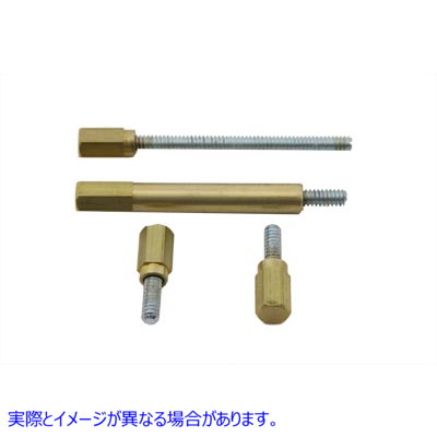 35-0025 キャブレター フロート ボウル スクリュー キット 真鍮仕上げ Carburetor Float Bowl Screw Kit Brass Finish 取寄せ V