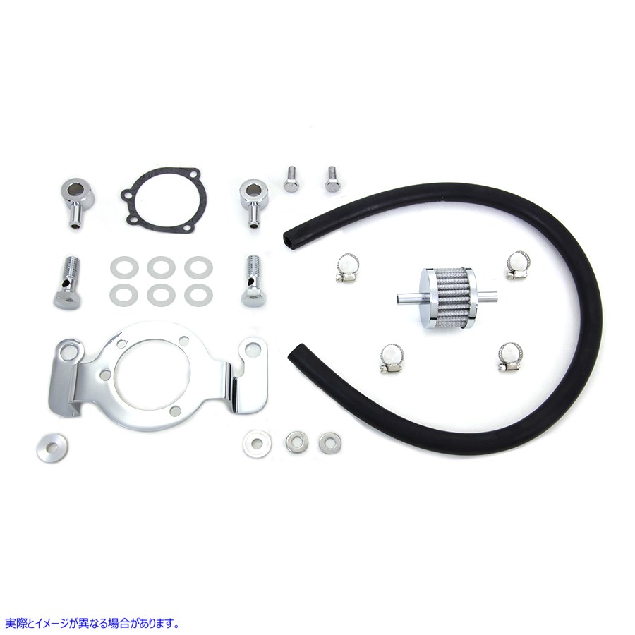 35-0122 クランクケースブリーザーおよびブラケットキット Crankcase Breather and Bracket Kit 取寄せ Vツイン (検索用／