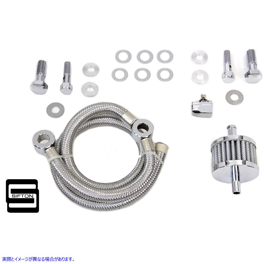 35-0123 シフトン エアクリーナー ブリーザーキット Sifton Air Cleaner Breather Kit 取寄せ Vツイン (検索用／