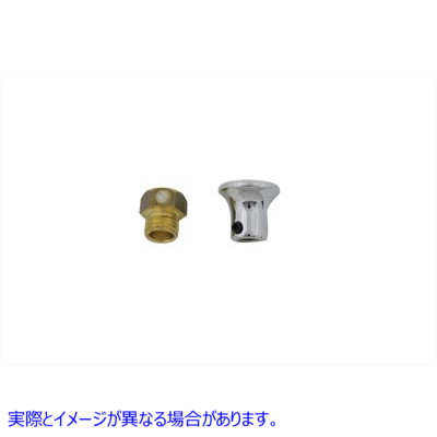 35-0132 キャブレター チョーク ケーブル ノブ クローム Carburetor Choke Cable Knob Chrome 取寄せ Vツイン (検索用／