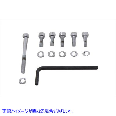 35-0206 Keihin キャブレター クローム アレンスクリューキット Keihin Carburetor Chrome Allen Screw Kit 取寄せ Vツイン (検