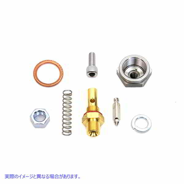 35-0366 リンカートニードルおよびシートキット付きロックナット 亜鉛 取寄せ Vツイン Lock Nut with Linkert Needle and Seat K
