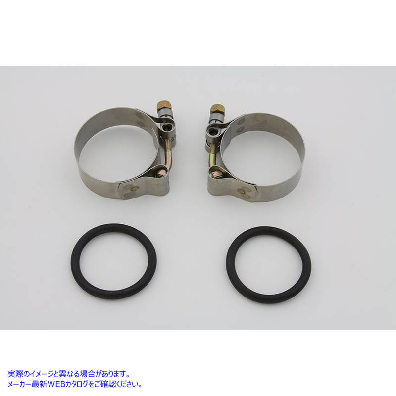 35-0407 ポリッシュインテークマニホールドクランプセット Polished Intake Manifold Clamp Set 取寄せ Vツイン (検索用／27063-