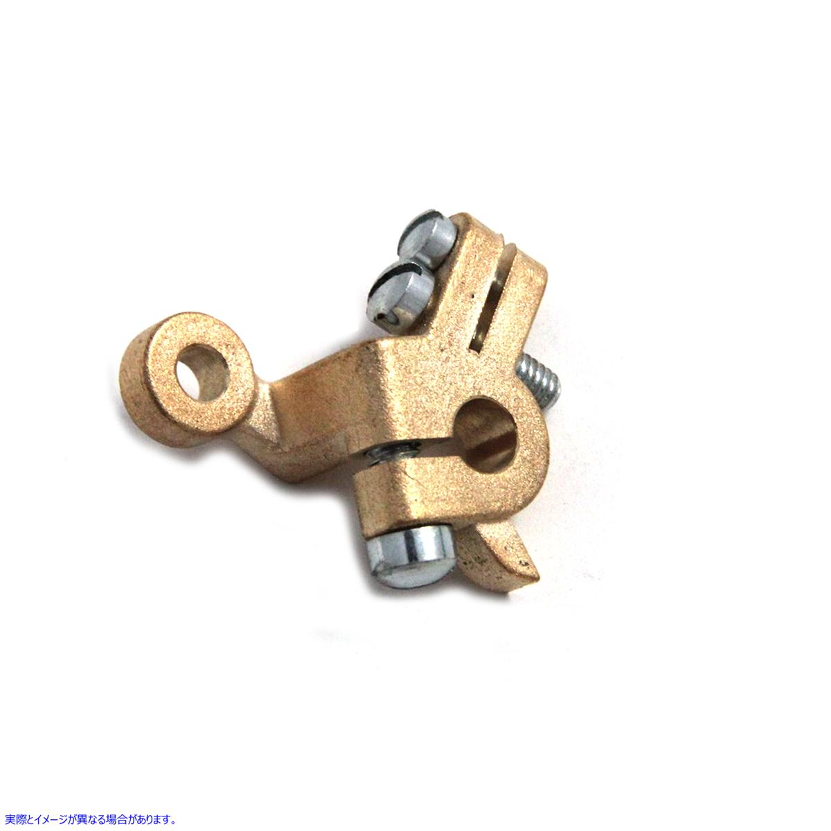 35-0445 ブラスナックルヘッド キャブレター スロットル レバー Brass Knucklehead Carburetor Throttle Lever 取寄せ Vツイン (