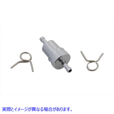 35-0515 Alloy Fuel Filter Chrome 取寄せ Vツイン (検索用／ V-Twin