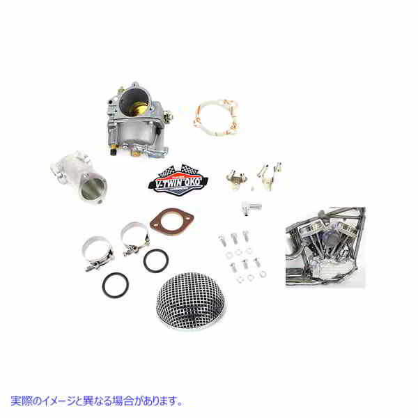 35-0645 OKO パンヘッド ショーティー 1-7/8 インチ キャブレター キット アロイ OKO Panhead Shorty 1-7/8 inch Carburetor Kit