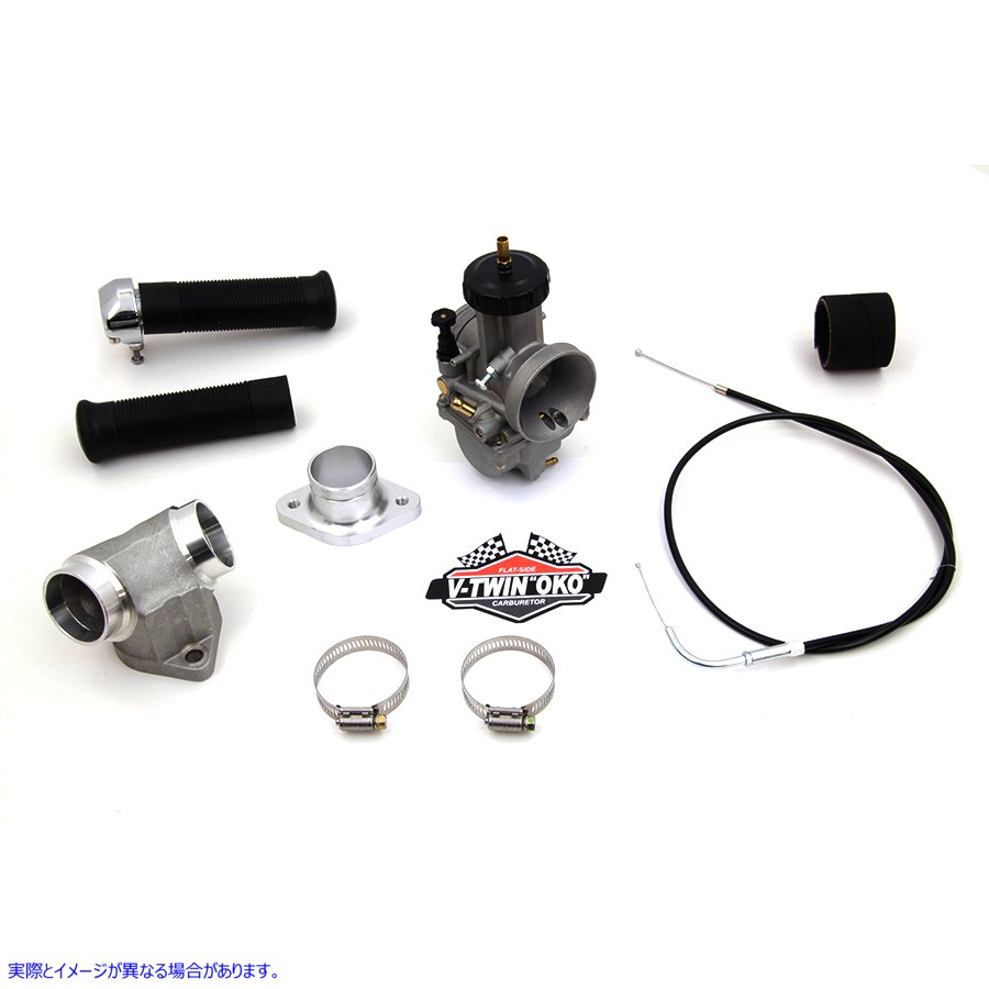 35-0696 38mm OKO フラットスライド キャブレター キット 38mm OKO Flatslide Carburetor Kit 取寄せ Vツイン (検索用／