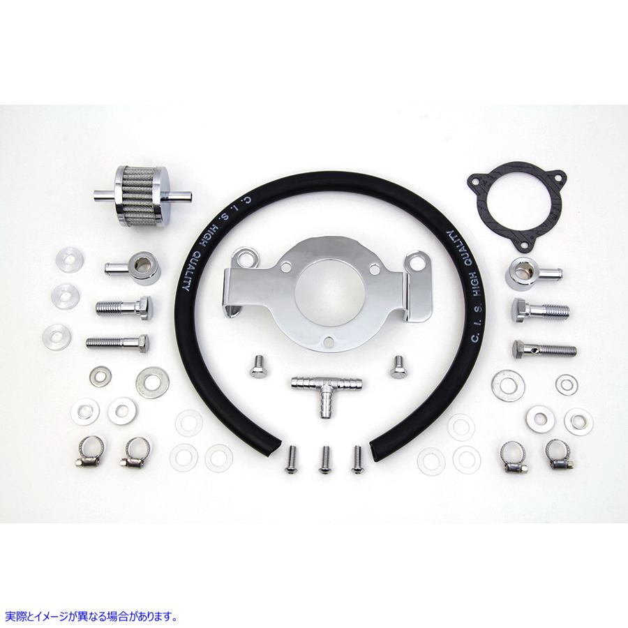 35-0698 クランクケースブリーザーおよびブラケットキット Crankcase Breather and Bracket Kit 取寄せ Vツイン (検索用／