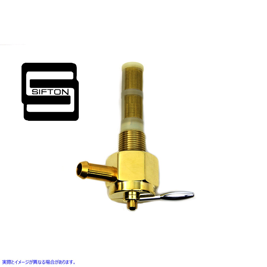 35-0757 シフトン真鍮六角ペットコック 90°右手スピゴット 取寄せ Vツイン Sifton Brass Hex Petcock 90ｰ Right Hand Spigot (