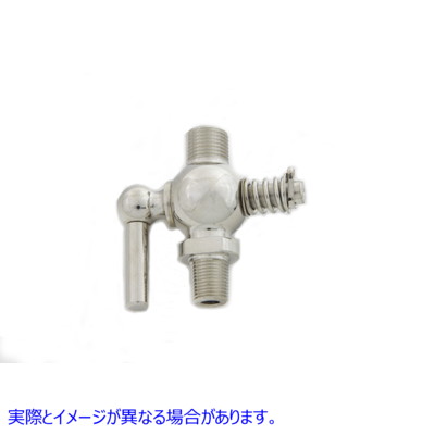 35-0882 レプリカペットコック ニッケルメッキ 取寄せ Vツイン Replica Petcock Nickel Plated (検索用／