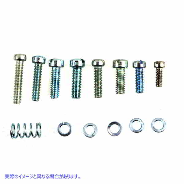 35-1388 Linkert スロットル レバー交換用ネジとスプリング キット 亜鉛 取寄せ Vツイン Linkert Throttle Lever Replacement Sc