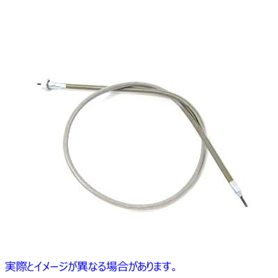 36-0126 39-1/2インチステンレス鋼スピードメーターケーブル 39-1/2 inch Stainless Steel Speedometer Cable 取寄せ Vツイン (検索用／ V-Twin