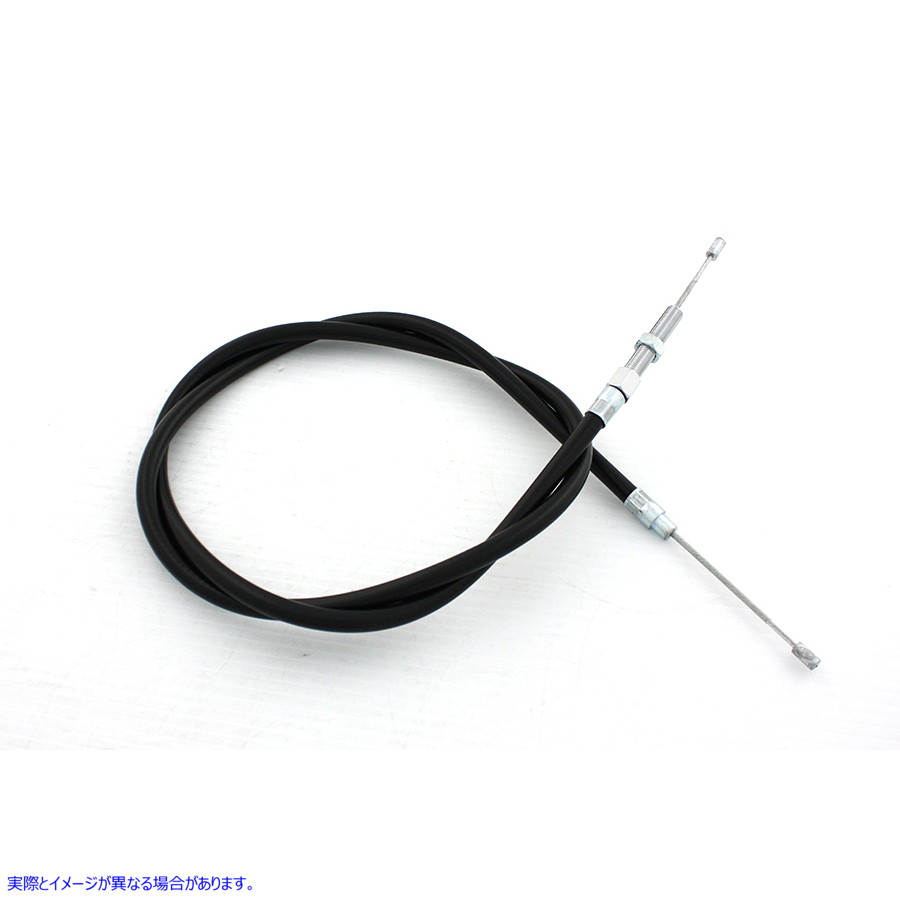36-0411 48インチケース付きブラッククラッチケーブル 取寄せ Vツイン Black Clutch Cable with 48 inch Casing (検索用／38618-