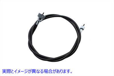 36-0512 50 インチ ブラック スピードメーター ケーブル 50 inch Black Speedometer Cable 取寄せ Vツイン (検索用／