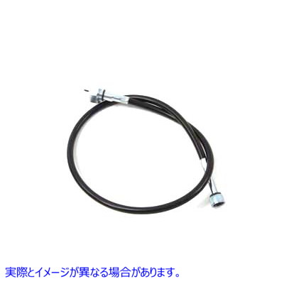 36-0531 35インチブラックスピードメーターケーブル 35 inch Black Speedometer Cable 取寄せ Vツイン (検索用／ V-Twin