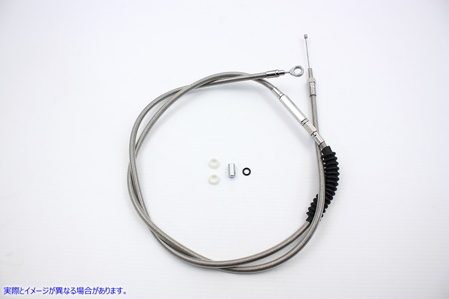 36-0556 75.25インチ編組ステンレススチールクラッチケーブル 75.25 inch Braided Stainless Steel Clutch Cable 取寄せ Vツイン