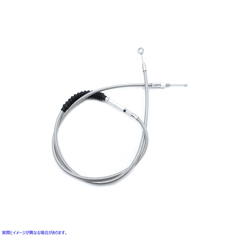 36-0559 66.50インチ編組ステンレススチールクラッチケーブル 66.50 inch Braided Stainless Steel Clutch Cable 取寄せ Vツイン