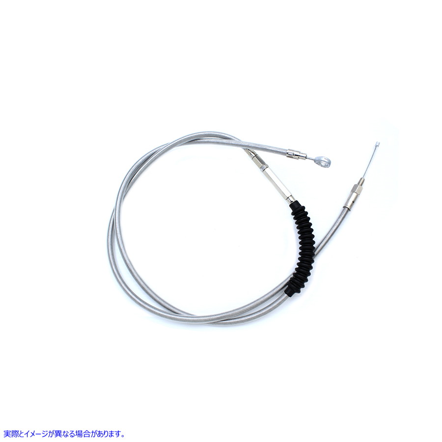 36-0560 69.25インチ編組ステンレススチールクラッチケーブル 69.25 inch Braided Stainless Steel Clutch Cable 取寄せ Vツイン