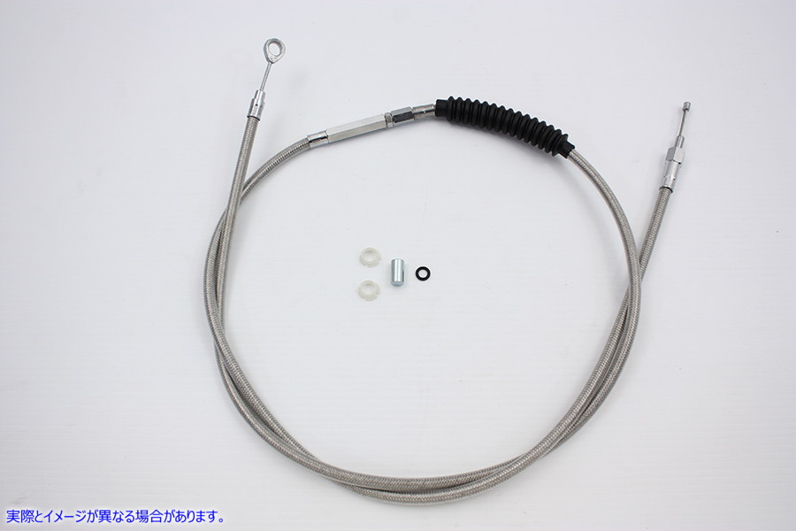 36-0561 72.69インチ編組ステンレススチールクラッチケーブル 72.69 inch Braided Stainless Steel Clutch Cable 取寄せ Vツイン