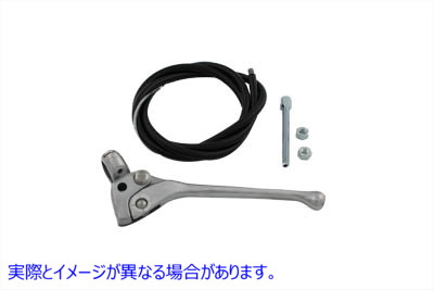 36-0576 ポリッシュブレーキハンドルケーブルキット 取寄せ Vツイン Polished Brake Handle Cable Kit (検索用／