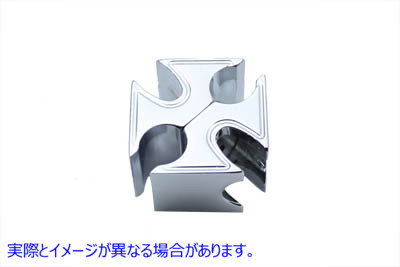 36-0588 クロムデュアルスロットルケーブルセパレータークランプ Chrome Dual Throttle Cable Separator Clamp 取寄せ Vツイン (検索用／ V-Twin
