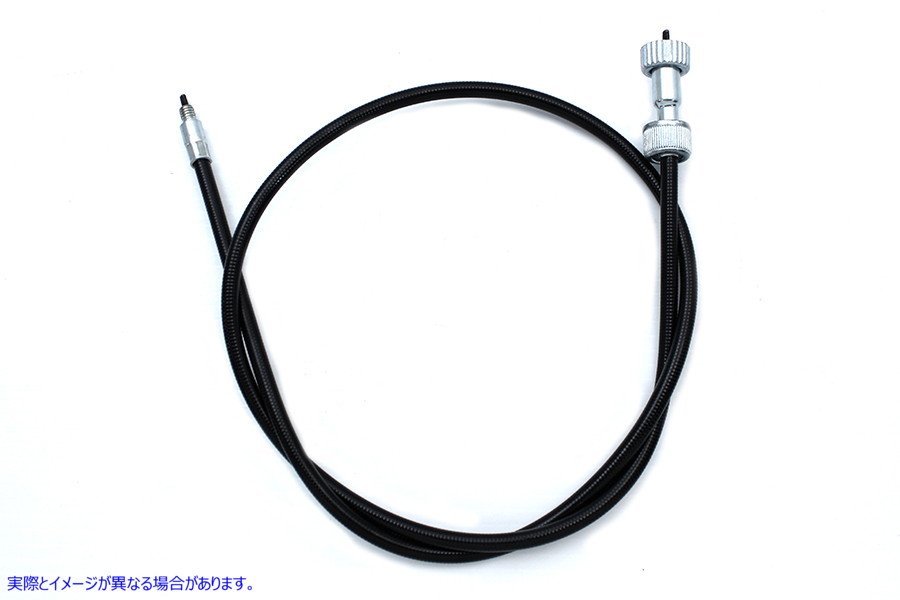 36-0607 39-1/2 インチ ブラック スピードメーター ケーブル 取寄せ Vツイン 39-1/2 inch Black Speedometer Cable (検索用／