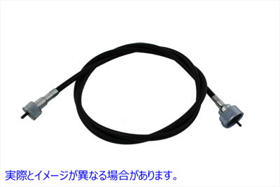 36-0624 50 インチ ブラック スピードメーター ケーブル 50 inch Black Speedometer Cable 取寄せ Vツイン (検索用／