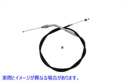 36-0703 35インチブラックスロットルケーブル 取寄せ Vツイン 35 inch Black Throttle Cable (検索用／56308-96 Barnett 101-30-