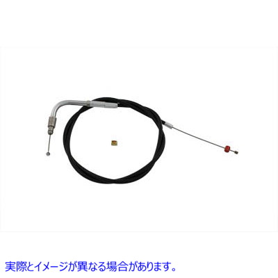 36-0718 42.375 インチ ブラック スロットル ケーブル 42.375 inch Black Throttle Cable 取寄せ Vツイン (検索用／ Barnett 101