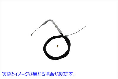 36-0724 38インチブラックスロットルケーブル 38 inch Black Throttle Cable 取寄せ Vツイン (検索用／ Barnett 101-31-30011-05