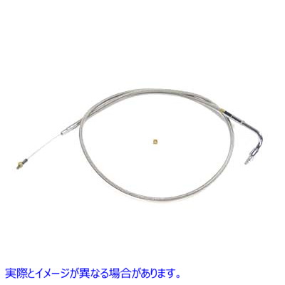 36-0733 Braided Stainless Steel Idle Cable with 42 Casing 取寄せ Vツイン (検索用／ Barnett 6T96S
