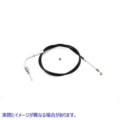 36-0734 40.625 インチのケーシングを備えた黒色のアイドル ケーブル Black Idle Cable with 40.625 inch Casing 取寄せ Vツイン