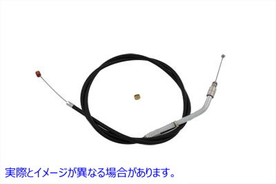 36-0756 38インチブラックスロットルケーブル 38 inch Black Throttle Cable 取寄せ Vツイン (検索用／56306-96 Barnett 101-30-