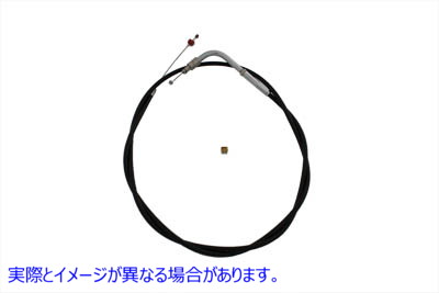 36-0760 44.875 インチ ブラック アイドル ケーブル 44.875 inch Black Idle Cable 取寄せ Vツイン (検索用／ Barnett 101-30-40