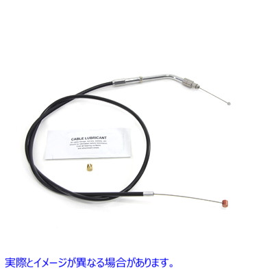 36-0762 34インチブラックスロットルケーブル 取寄せ Vツイン 34 inch Black Throttle Cable (検索用／ Barnett 101-30-30021