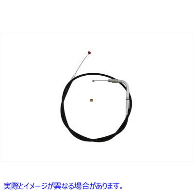 36-0767 42インチブラックスロットルケーブル 42 inch Black Throttle Cable 取寄せ Vツイン (検索用／ Barnett 101-30-30012-08