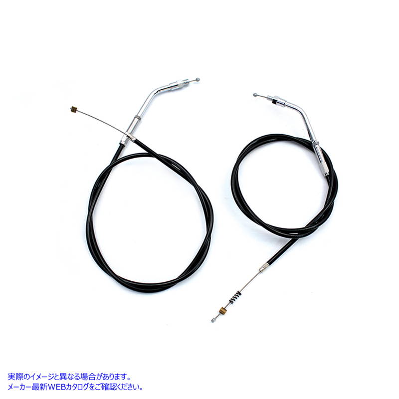 36-0860 ブラックのスロットルおよびアイドルケーブルセット、36.81 インチのケーシング付き Black Throttle and Idle Cable Set