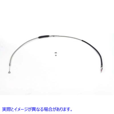 36-0865 64.75インチ編組ステンレススチールクラッチケーブル 64.75 inch Braided Stainless Steel Clutch Cable 取寄せ Vツイン