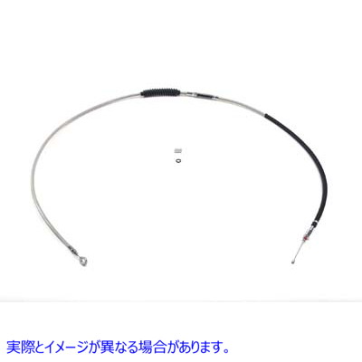 36-0867 72.81インチ編組ステンレススチールクラッチケーブル 72.81 inch Braided Stainless Steel Clutch Cable 取寄せ Vツイン