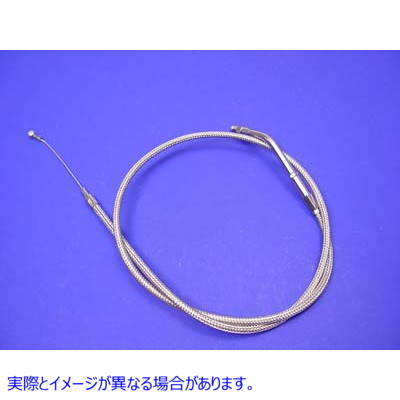 36-0902 35.875 インチのケーシングを備えた編組ステンレス鋼アイドル ケーブル Braided Stainless Steel Idle Cable with 35.87