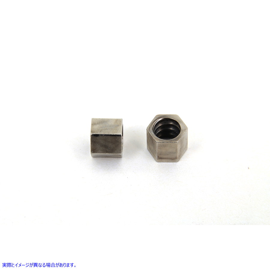 36-0958 ニッケルスロットルケーブルナットセット Nickel Throttle Cable Nut Set 取寄せ Vツイン (検索用／3343-09 V-Twin