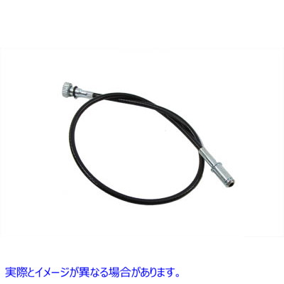 36-0980 29-1/2 インチ マグネト ブラック タコメーター ケーブル 取寄せ Vツイン 29 inch Magneto Black Tachometer Cable (検