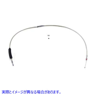 36-1156 62.66インチ編組ステンレススチールクラッチケーブル 62.66 inch Braided Stainless Steel Clutch Cable 取寄せ Vツイン